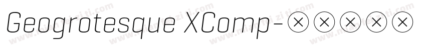 Geogrotesque XComp字体转换